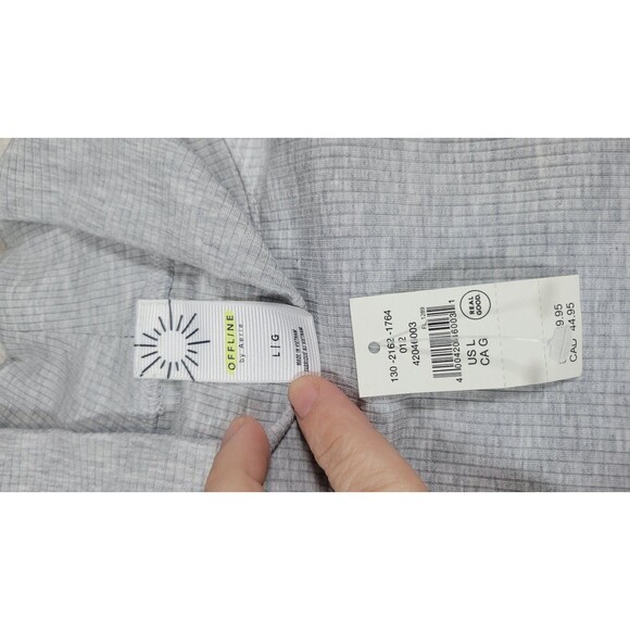 OFFLINE by Aerie Real Good‎ Mock Neck Ribbed Tops – Bundle of 3 (Size L) - Picture 12 of 12